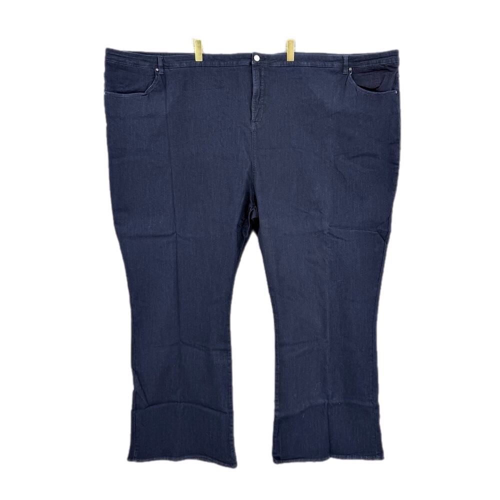 Universal Standard NEW PLUS Flare Dark Wash Sava High Rise 34" Basic Denim Jeans